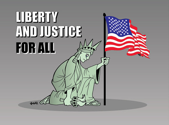 Liberty and Justice For All Bumper Sticker