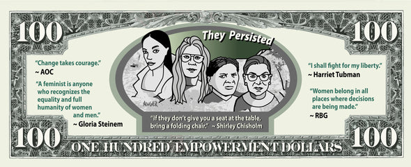 Feminist $100 Bill