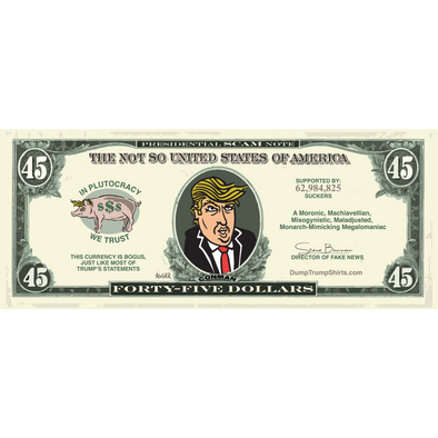 Trump Money $45 Bill